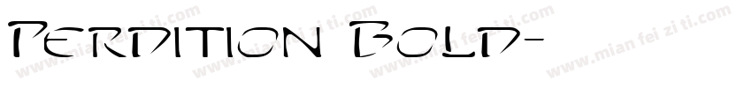 Perdition Bold字体转换